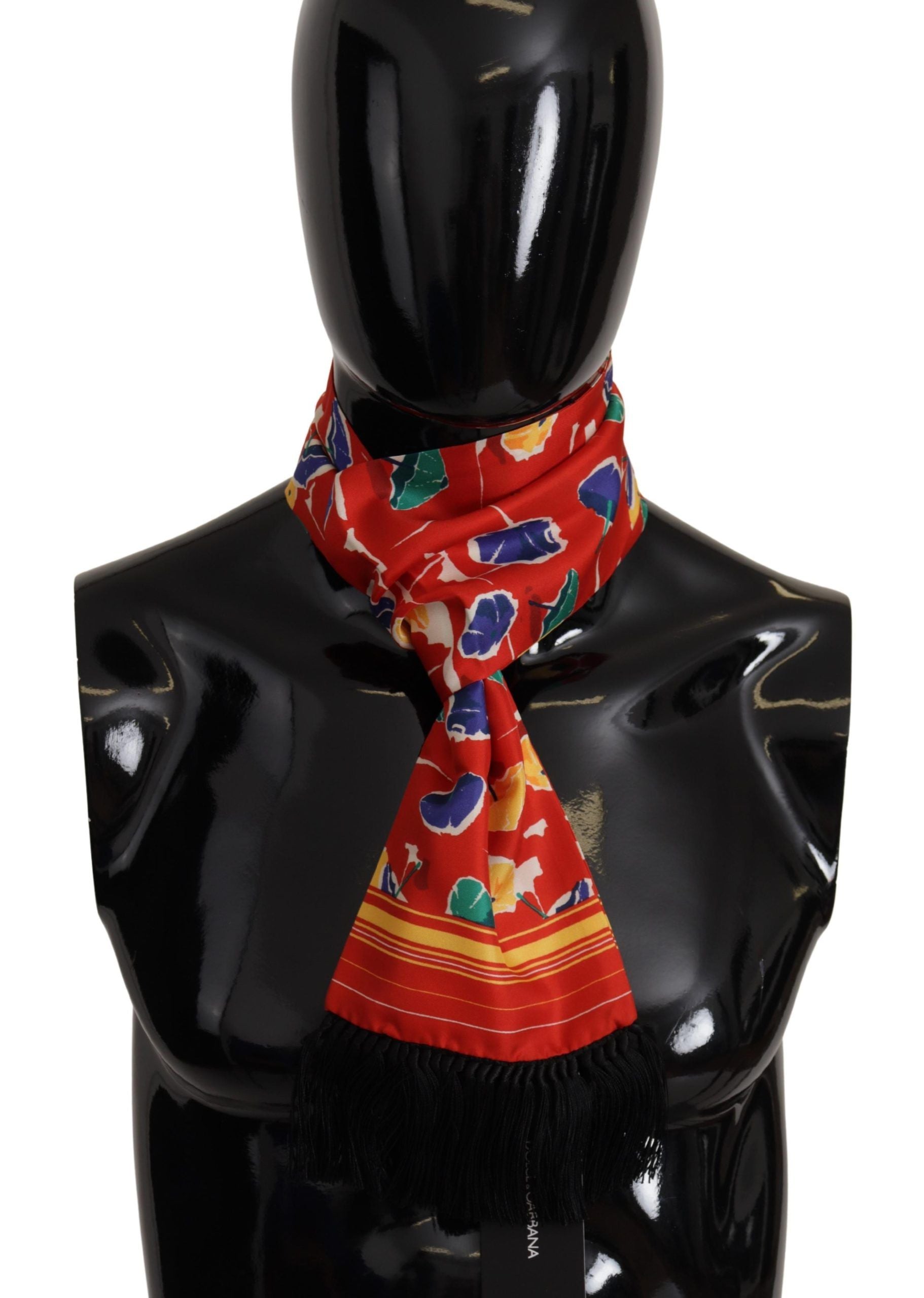 Elegant Multicolor Silk Men's Scarf