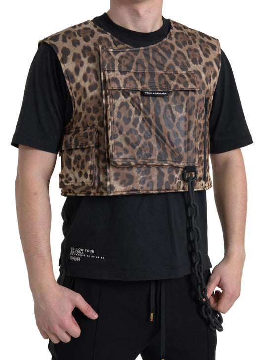 Silk Leopard Vest Exclusive Sportswear