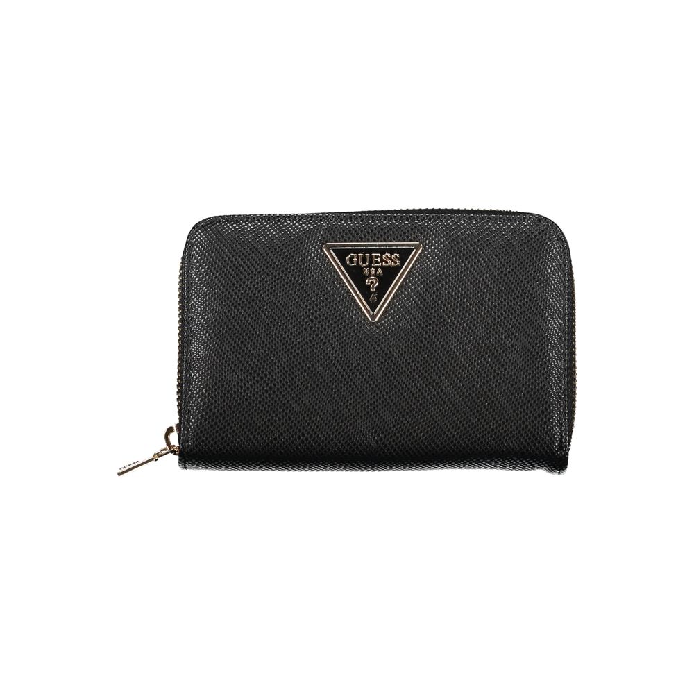 Chic Black Multi-Compartment Wallet