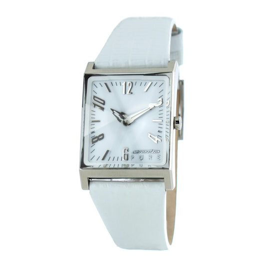 White Leather Watch