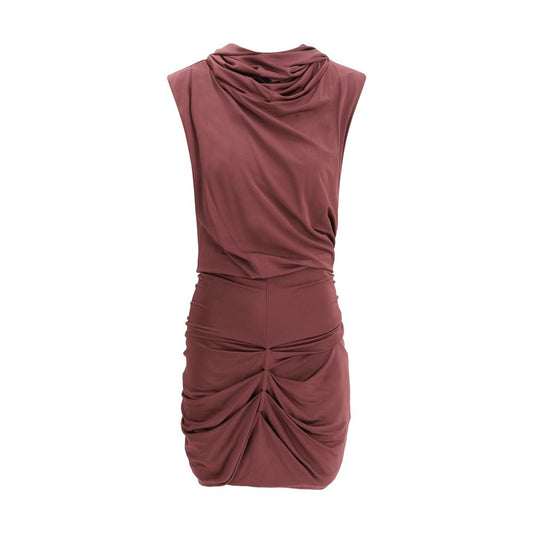 draped mini dress